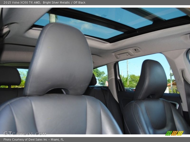 Bright Silver Metallic / Off Black 2015 Volvo XC60 T6 AWD