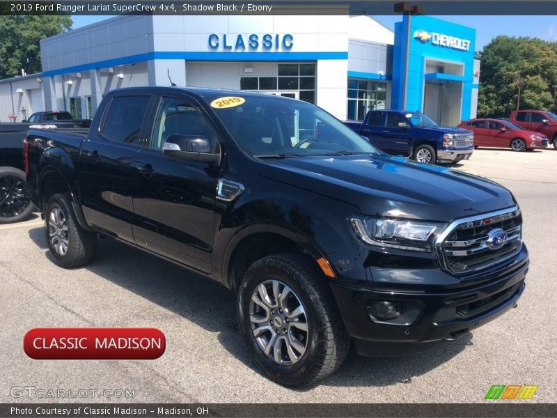 Shadow Black / Ebony 2019 Ford Ranger Lariat SuperCrew 4x4