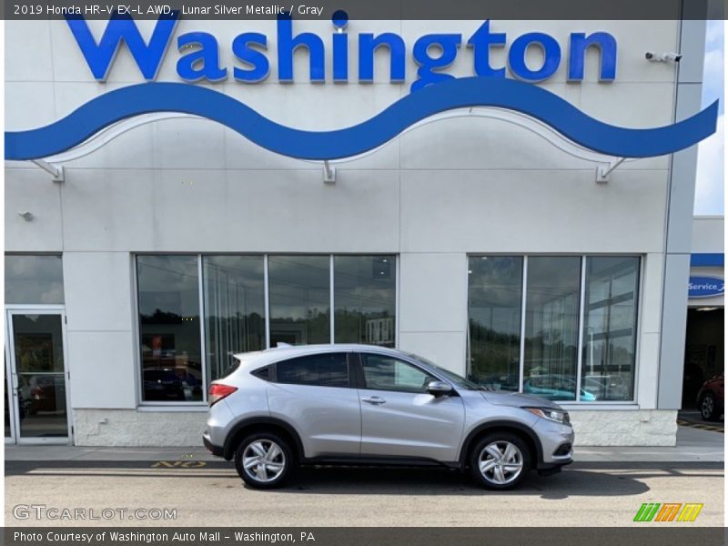 Lunar Silver Metallic / Gray 2019 Honda HR-V EX-L AWD