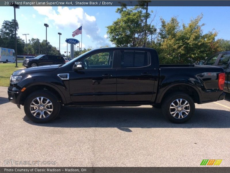 Shadow Black / Ebony 2019 Ford Ranger Lariat SuperCrew 4x4