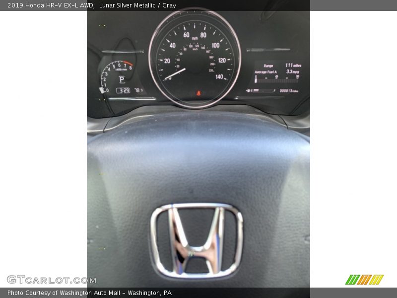Lunar Silver Metallic / Gray 2019 Honda HR-V EX-L AWD