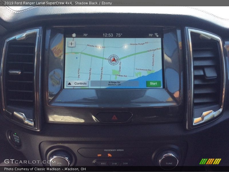 Navigation of 2019 Ranger Lariat SuperCrew 4x4