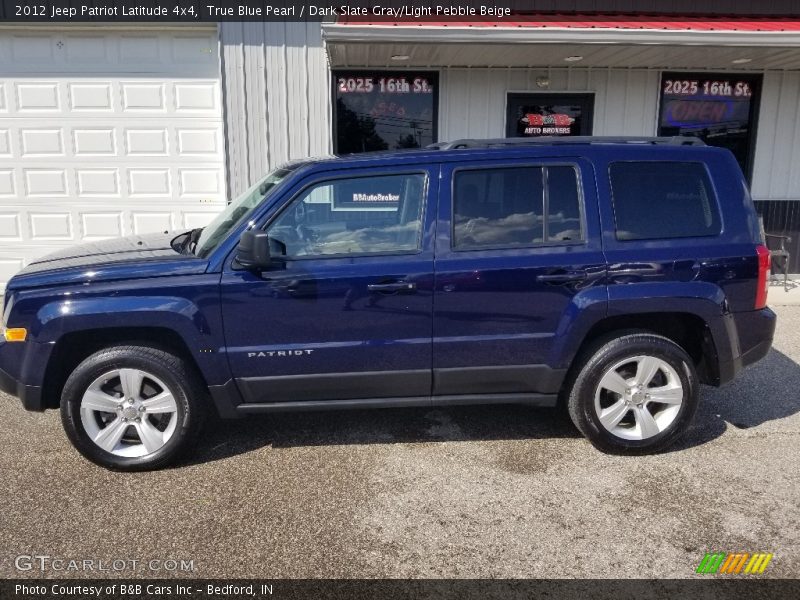 True Blue Pearl / Dark Slate Gray/Light Pebble Beige 2012 Jeep Patriot Latitude 4x4