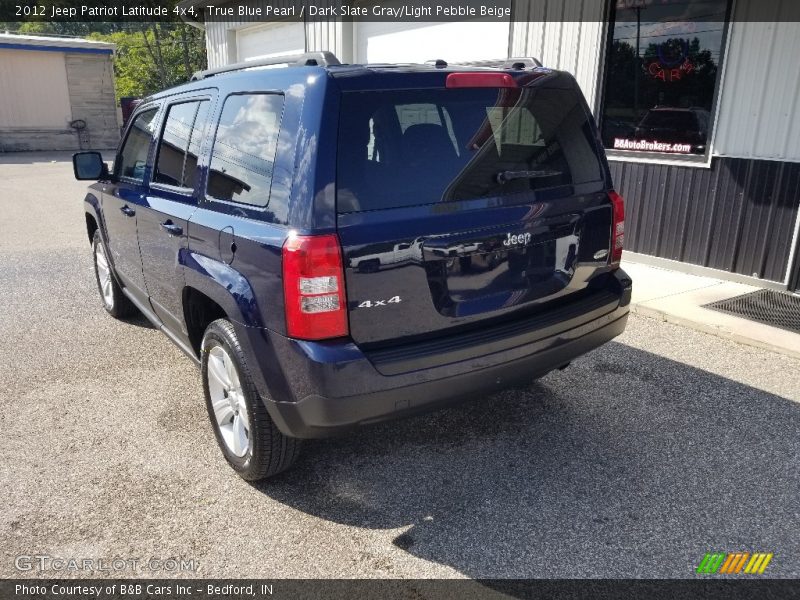 True Blue Pearl / Dark Slate Gray/Light Pebble Beige 2012 Jeep Patriot Latitude 4x4