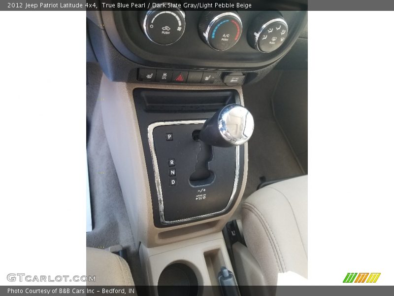 True Blue Pearl / Dark Slate Gray/Light Pebble Beige 2012 Jeep Patriot Latitude 4x4