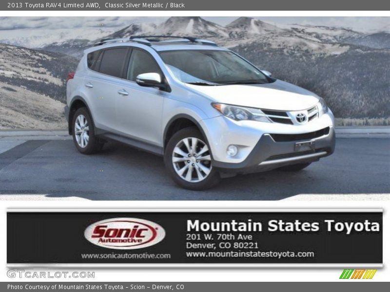 Classic Silver Metallic / Black 2013 Toyota RAV4 Limited AWD