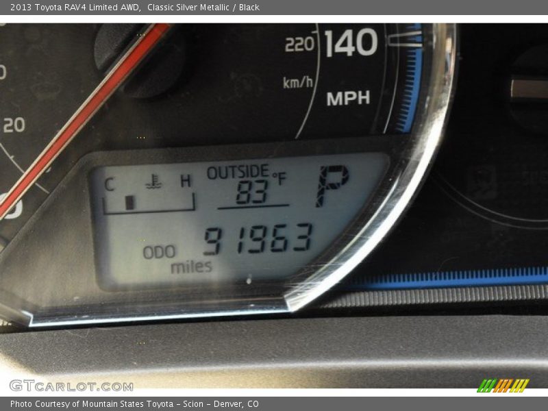 Classic Silver Metallic / Black 2013 Toyota RAV4 Limited AWD