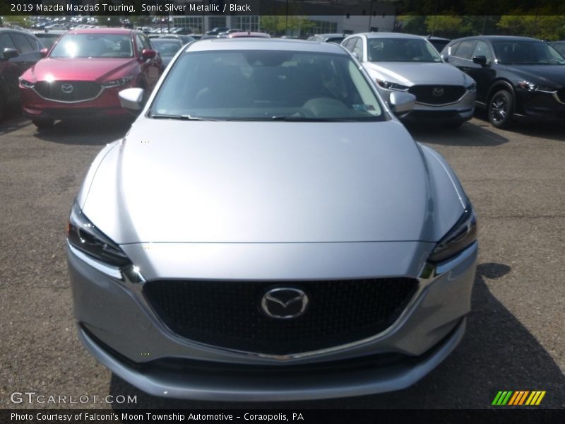 Sonic Silver Metallic / Black 2019 Mazda Mazda6 Touring