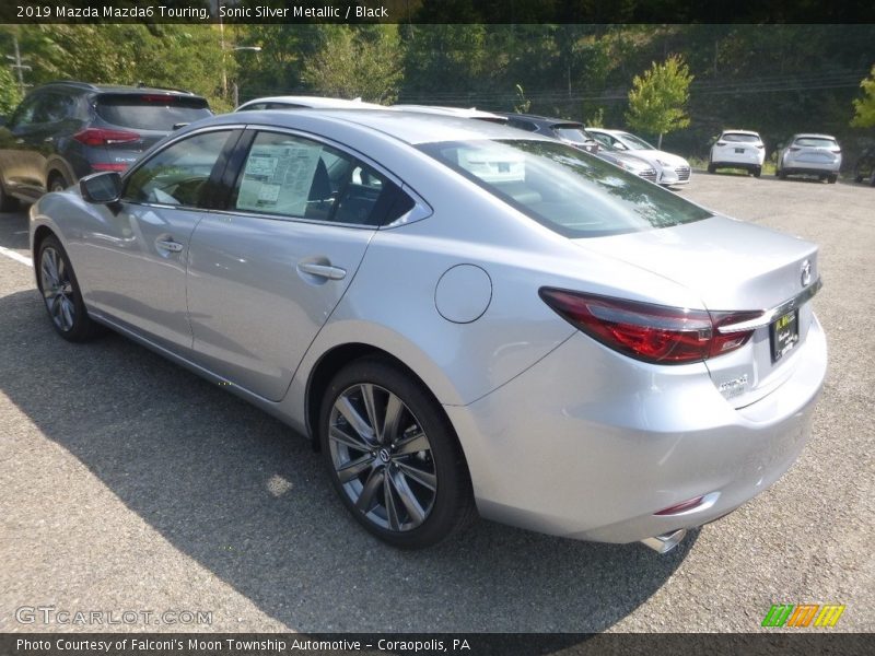 Sonic Silver Metallic / Black 2019 Mazda Mazda6 Touring