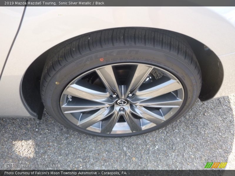 Sonic Silver Metallic / Black 2019 Mazda Mazda6 Touring