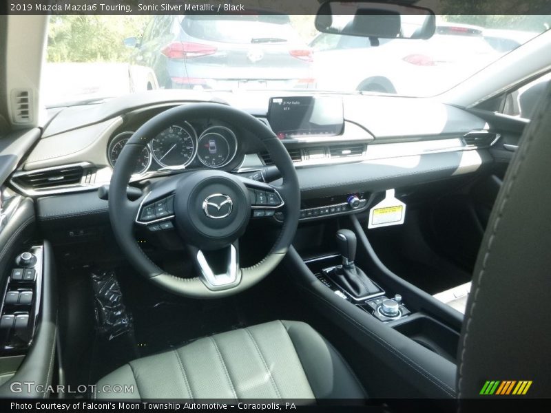Sonic Silver Metallic / Black 2019 Mazda Mazda6 Touring