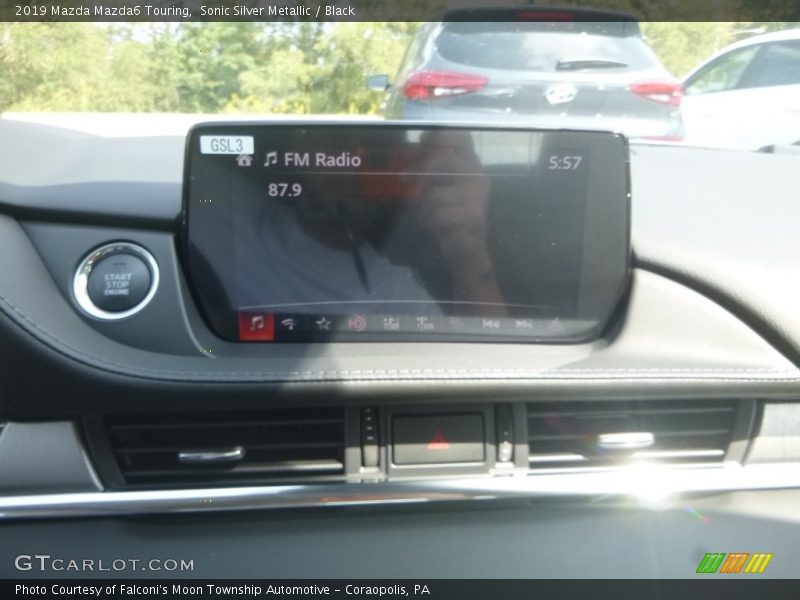 Sonic Silver Metallic / Black 2019 Mazda Mazda6 Touring