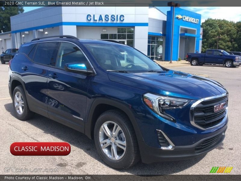 Blue Emerald Metallic / Jet Black 2020 GMC Terrain SLE