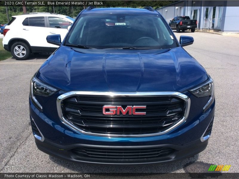 Blue Emerald Metallic / Jet Black 2020 GMC Terrain SLE