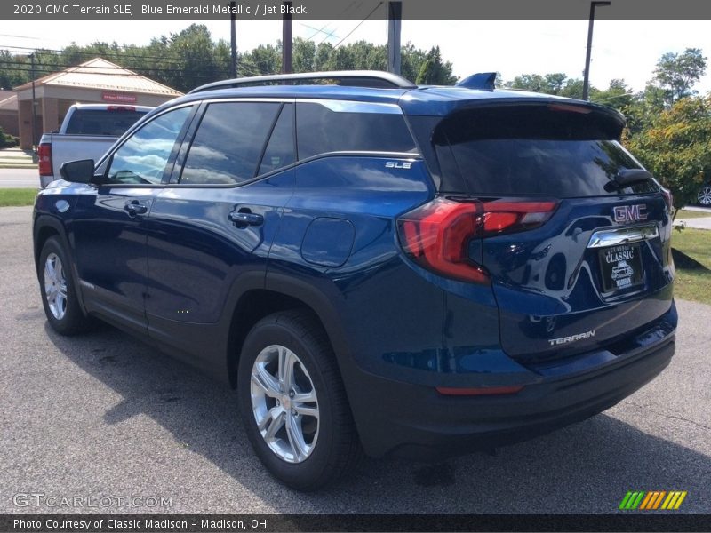 Blue Emerald Metallic / Jet Black 2020 GMC Terrain SLE