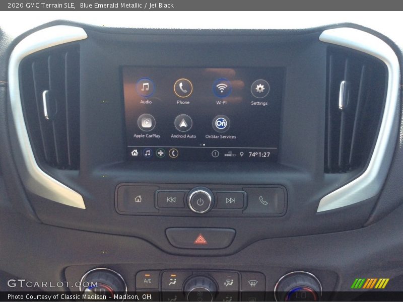 Blue Emerald Metallic / Jet Black 2020 GMC Terrain SLE