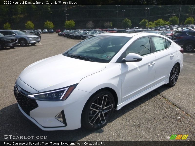 Front 3/4 View of 2020 Elantra Sport