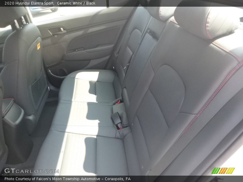 Ceramic White / Black 2020 Hyundai Elantra Sport