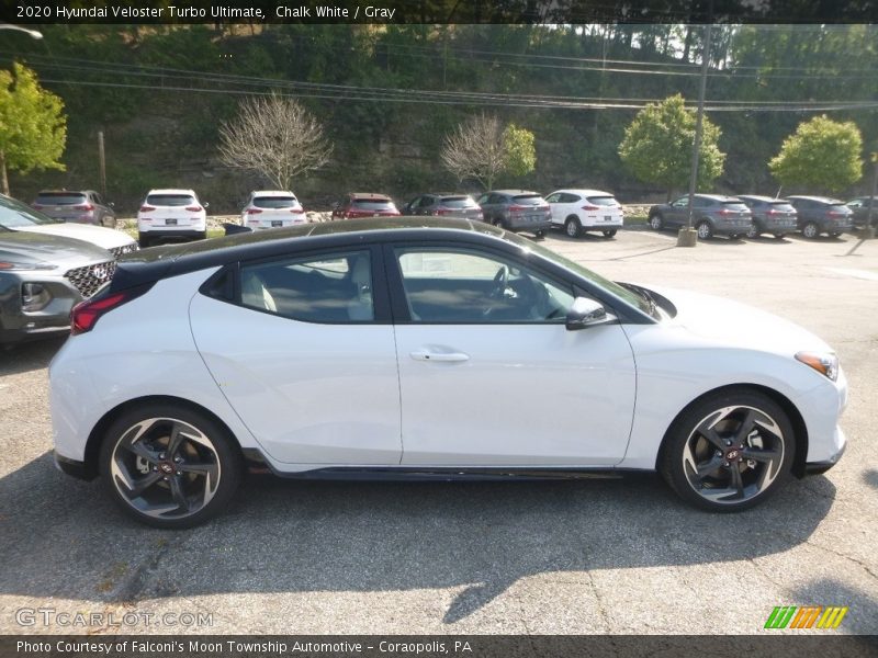 Chalk White / Gray 2020 Hyundai Veloster Turbo Ultimate