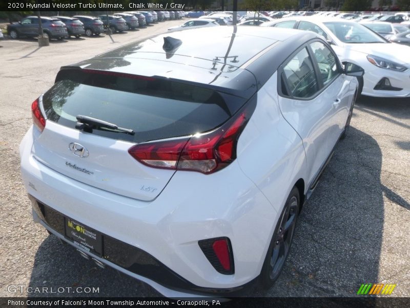 Chalk White / Gray 2020 Hyundai Veloster Turbo Ultimate