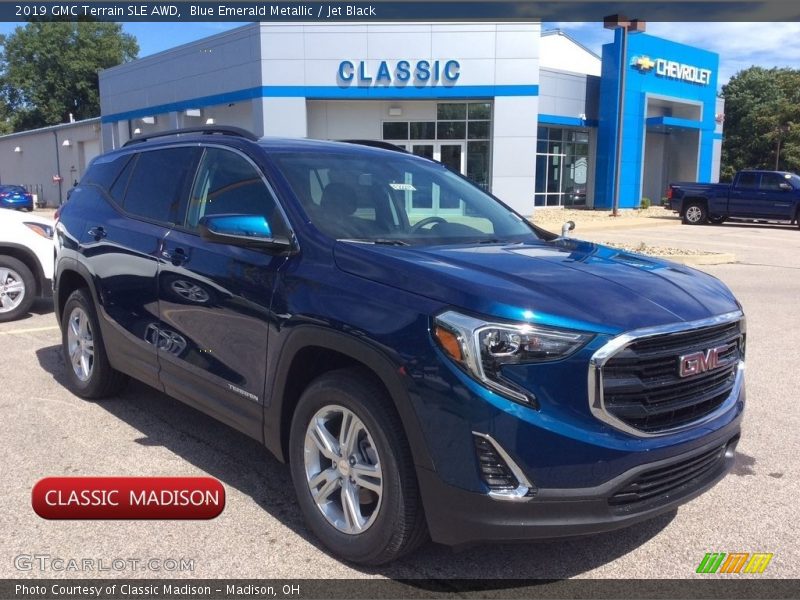 Blue Emerald Metallic / Jet Black 2019 GMC Terrain SLE AWD
