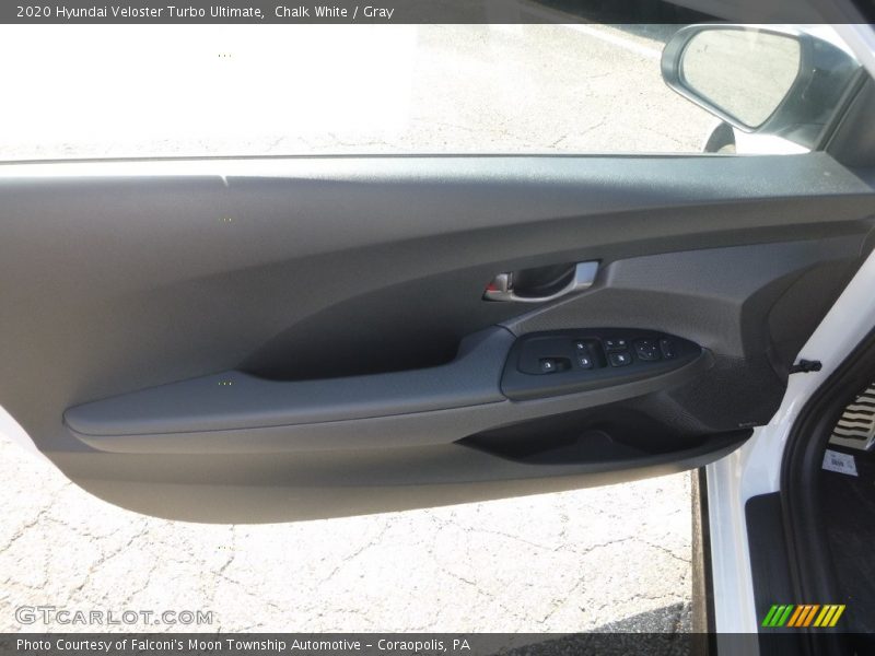 Chalk White / Gray 2020 Hyundai Veloster Turbo Ultimate