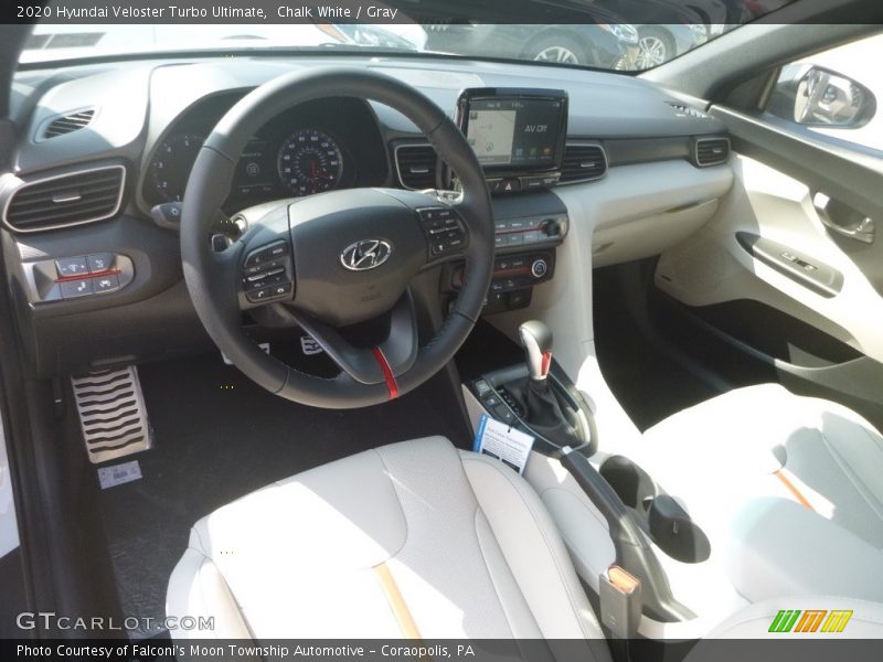  2020 Veloster Turbo Ultimate Gray Interior