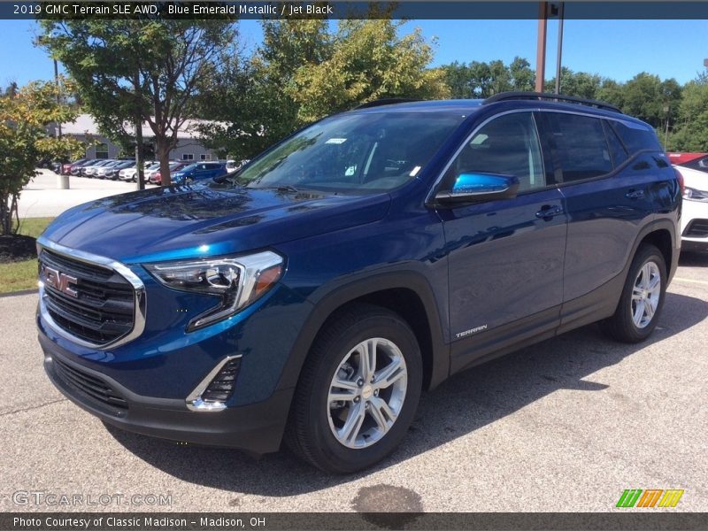 Blue Emerald Metallic / Jet Black 2019 GMC Terrain SLE AWD