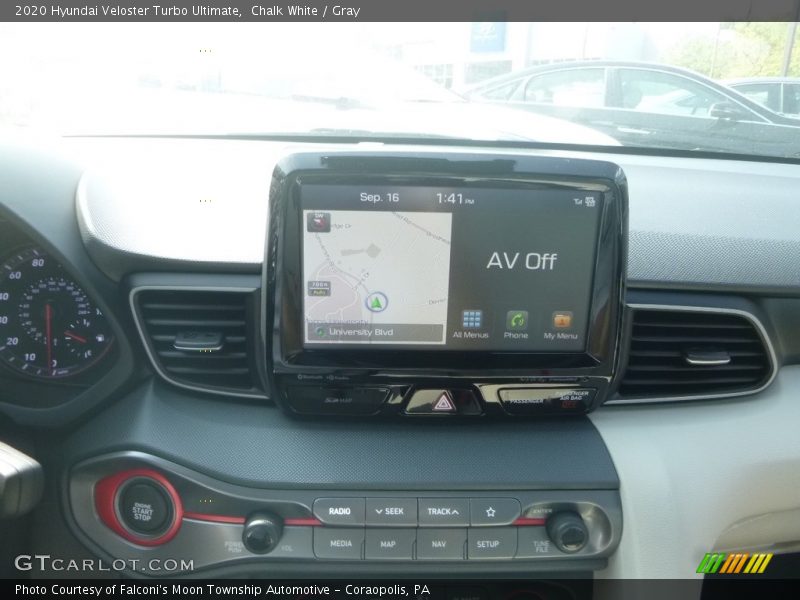 Controls of 2020 Veloster Turbo Ultimate