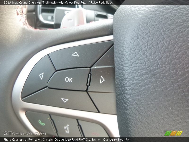 Velvet Red Pearl / Ruby Red/Black 2019 Jeep Grand Cherokee Trailhawk 4x4