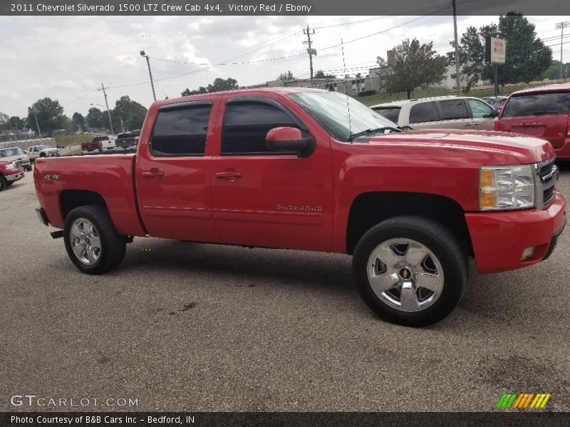 Victory Red / Ebony 2011 Chevrolet Silverado 1500 LTZ Crew Cab 4x4