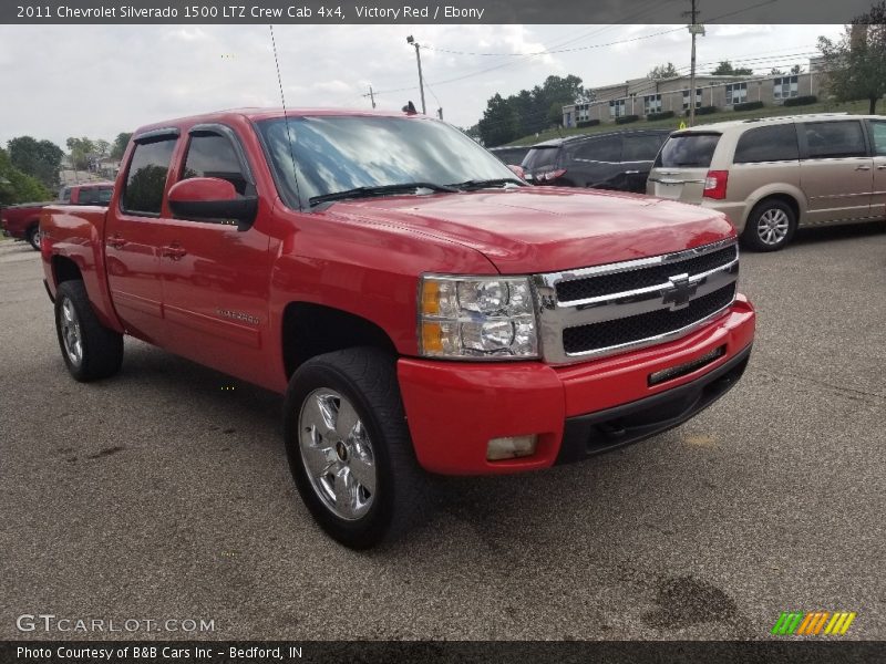 Victory Red / Ebony 2011 Chevrolet Silverado 1500 LTZ Crew Cab 4x4