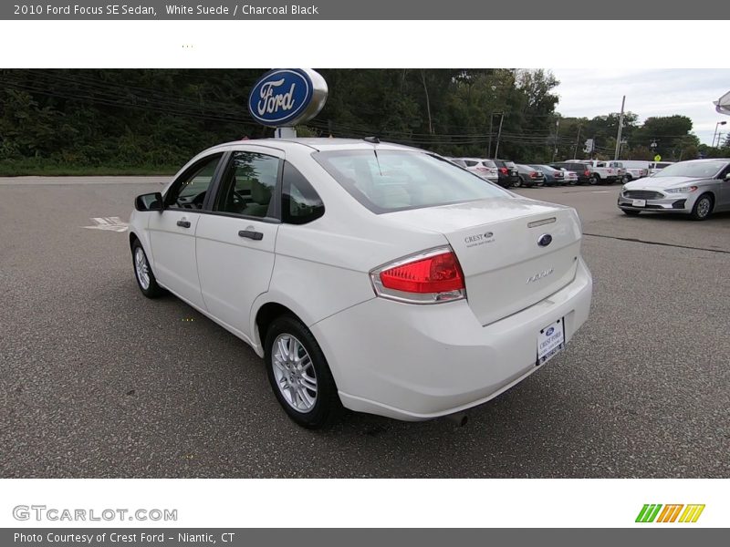 White Suede / Charcoal Black 2010 Ford Focus SE Sedan