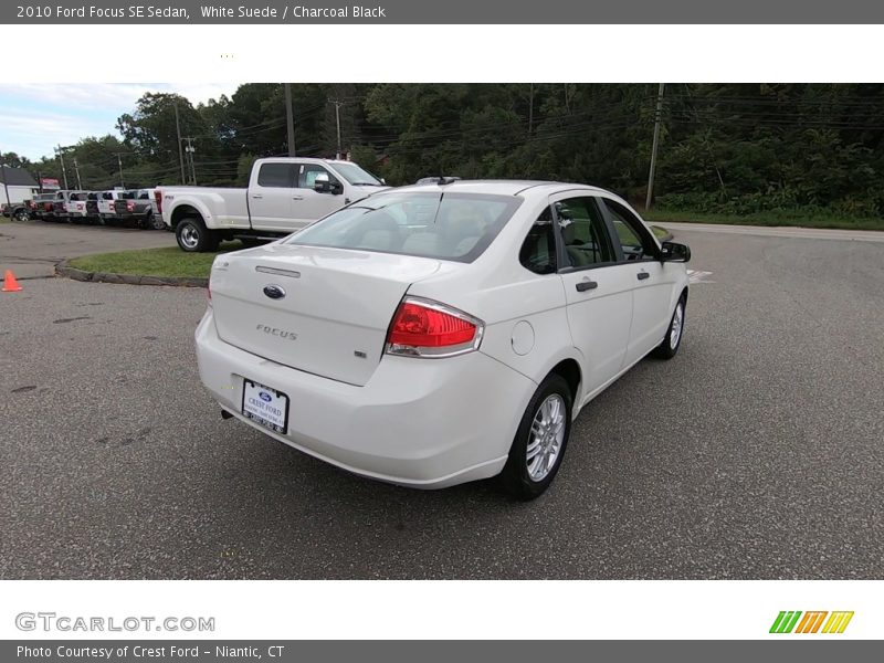 White Suede / Charcoal Black 2010 Ford Focus SE Sedan