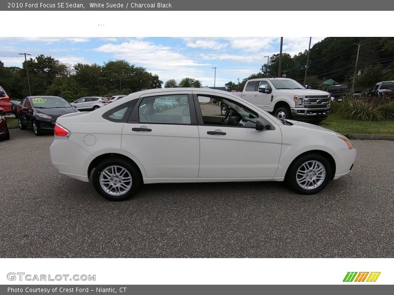 White Suede / Charcoal Black 2010 Ford Focus SE Sedan