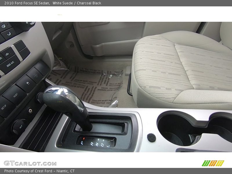 White Suede / Charcoal Black 2010 Ford Focus SE Sedan