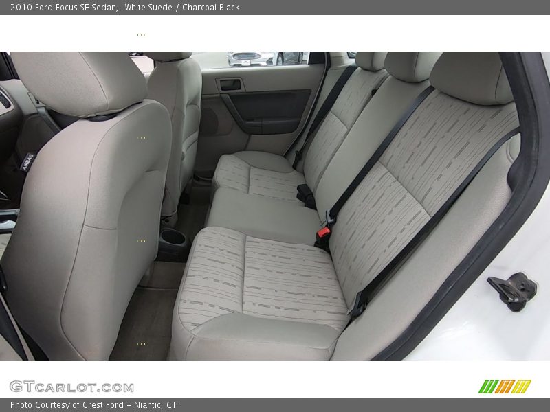 White Suede / Charcoal Black 2010 Ford Focus SE Sedan