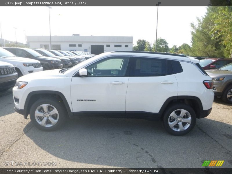 White / Black 2019 Jeep Compass Latitude 4x4