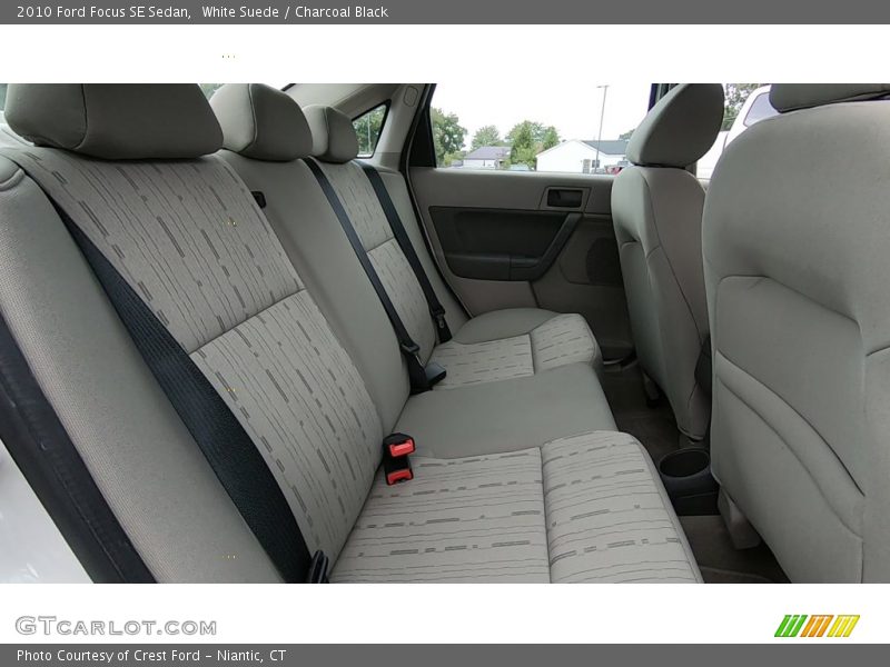 White Suede / Charcoal Black 2010 Ford Focus SE Sedan