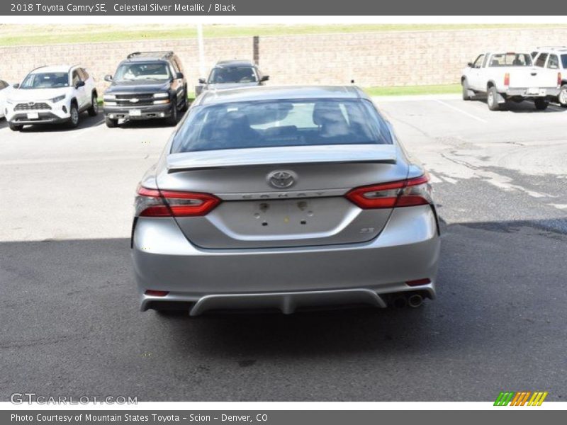 Celestial Silver Metallic / Black 2018 Toyota Camry SE