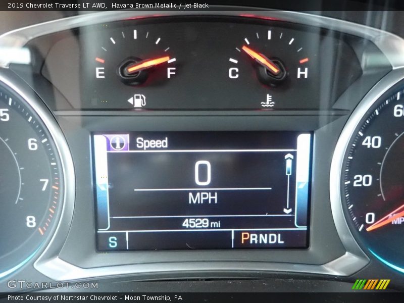 Havana Brown Metallic / Jet Black 2019 Chevrolet Traverse LT AWD