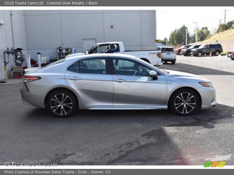 Celestial Silver Metallic / Black 2018 Toyota Camry SE