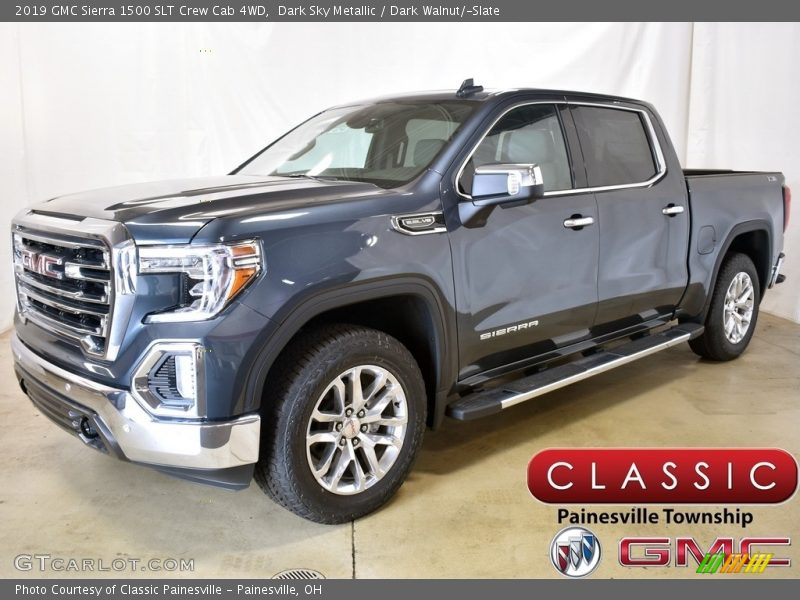 Dark Sky Metallic / Dark Walnut/­Slate 2019 GMC Sierra 1500 SLT Crew Cab 4WD