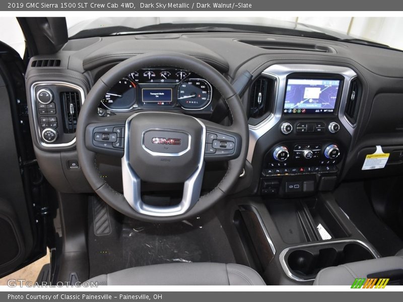 Dark Sky Metallic / Dark Walnut/­Slate 2019 GMC Sierra 1500 SLT Crew Cab 4WD