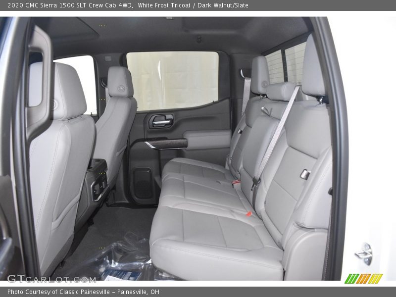White Frost Tricoat / Dark Walnut/Slate 2020 GMC Sierra 1500 SLT Crew Cab 4WD
