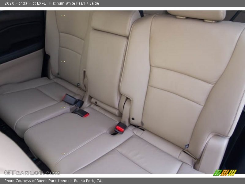 Platinum White Pearl / Beige 2020 Honda Pilot EX-L