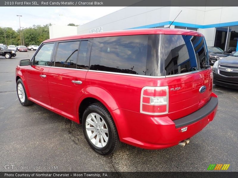 Red Candy Metallic / Charcoal Black 2010 Ford Flex SEL