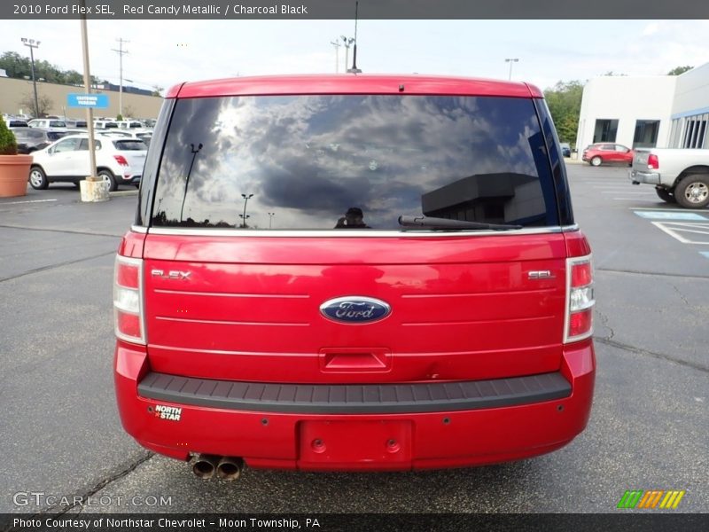 Red Candy Metallic / Charcoal Black 2010 Ford Flex SEL