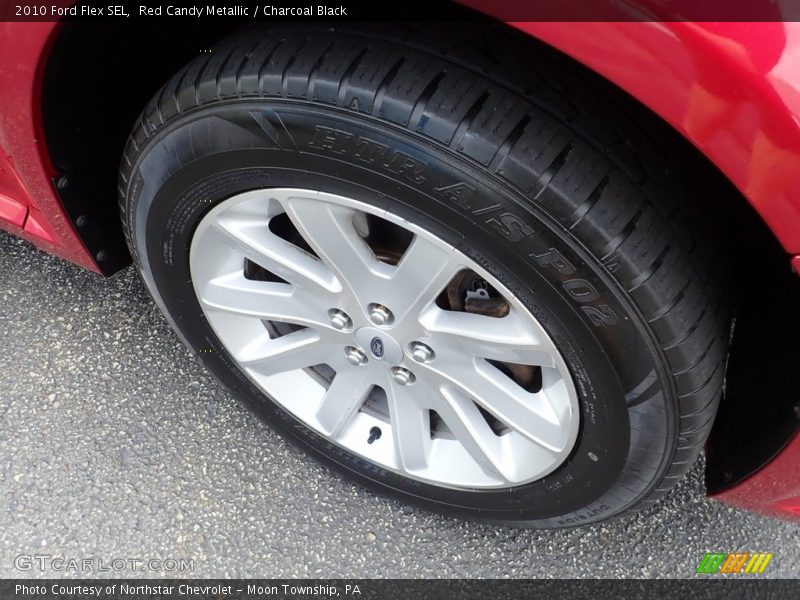 Red Candy Metallic / Charcoal Black 2010 Ford Flex SEL