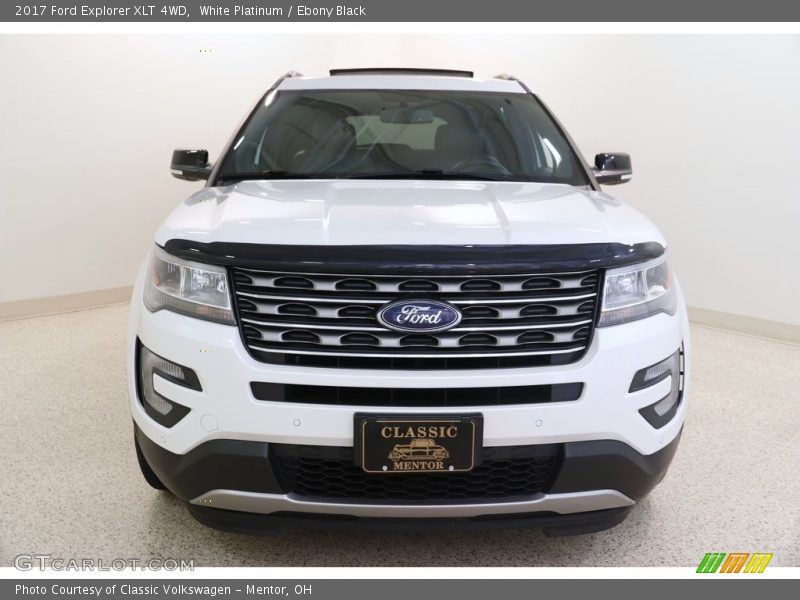 White Platinum / Ebony Black 2017 Ford Explorer XLT 4WD